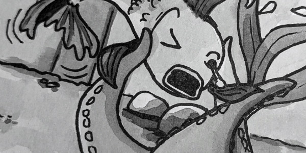 Inktober jour 24 chahuteur