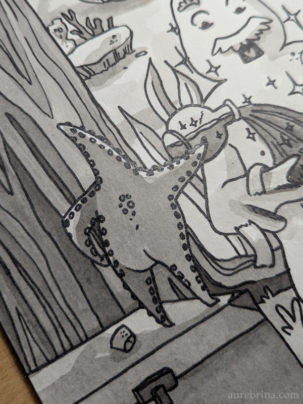 Inktober Jour 15 Lambeaux