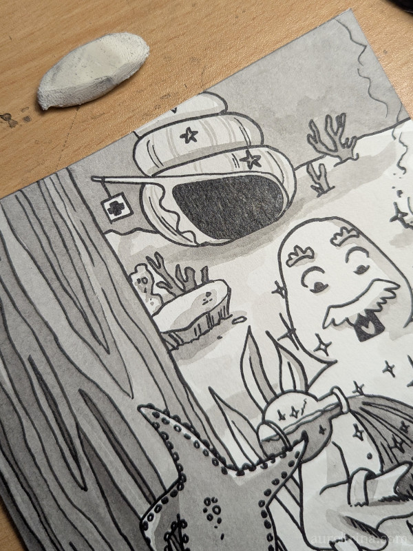 Inktober Jour 15 Lambeaux