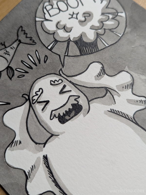 Inktober jour 21 Explosion