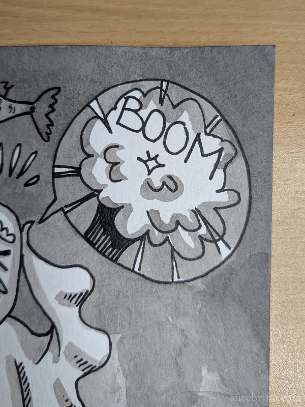 Inktober jour 21 Explosion