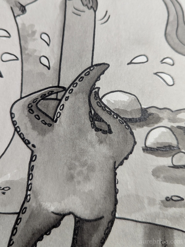 Inktober Jour 22 Bouton