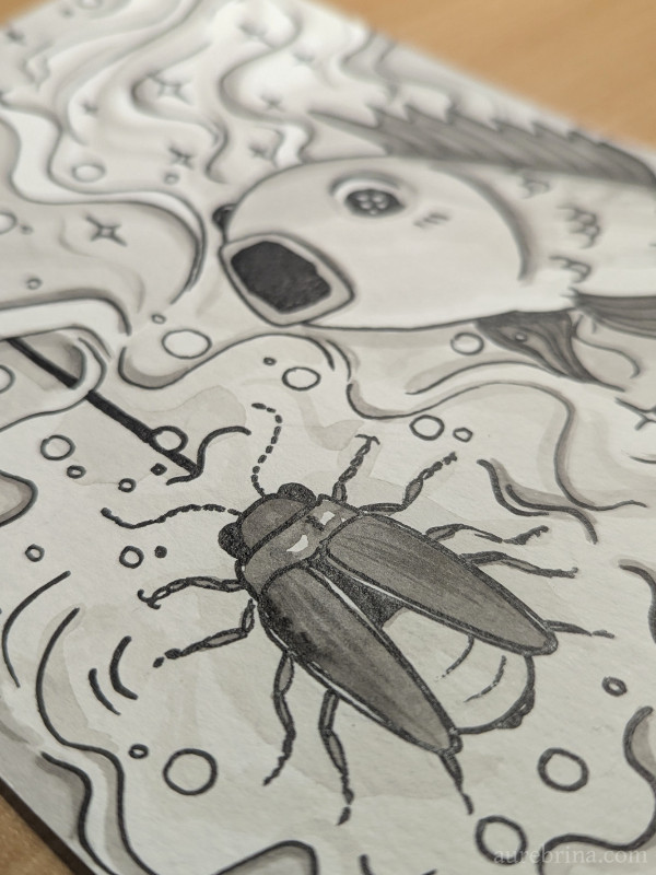 inktober jour 23 firefly