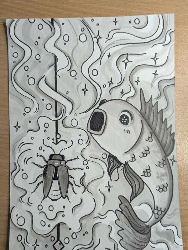 inktober jour 23 firefly