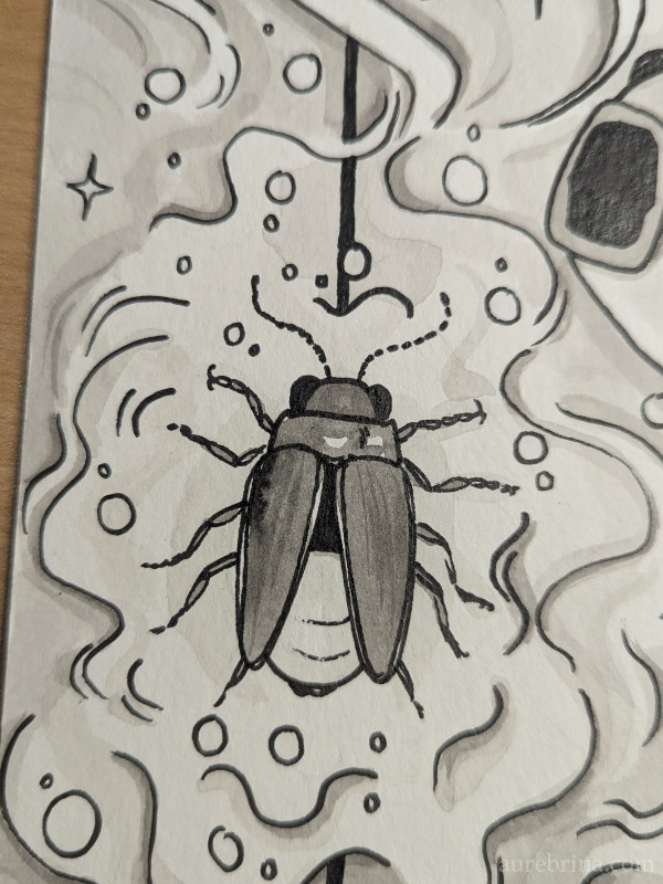 inktober jour 23 firefly