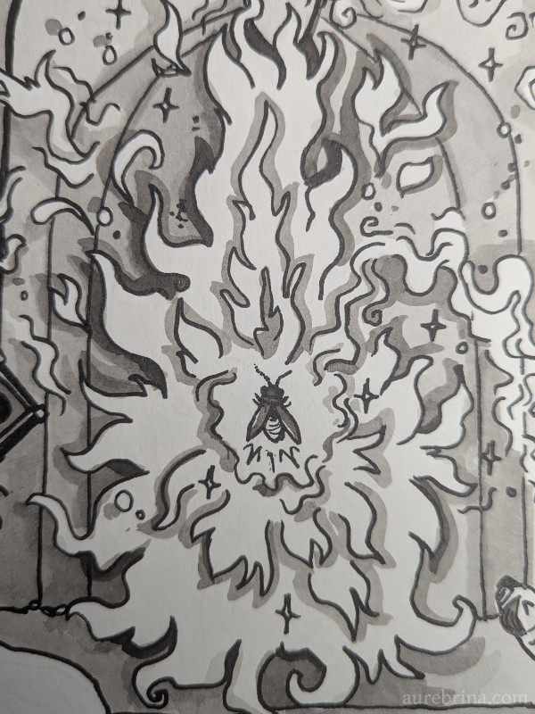 inktober jour 25 enfer