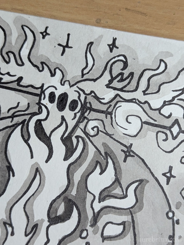 inktober jour 25 enfer