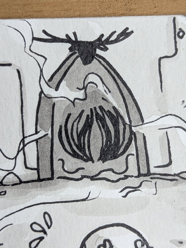 inktober jour 28 squelettique