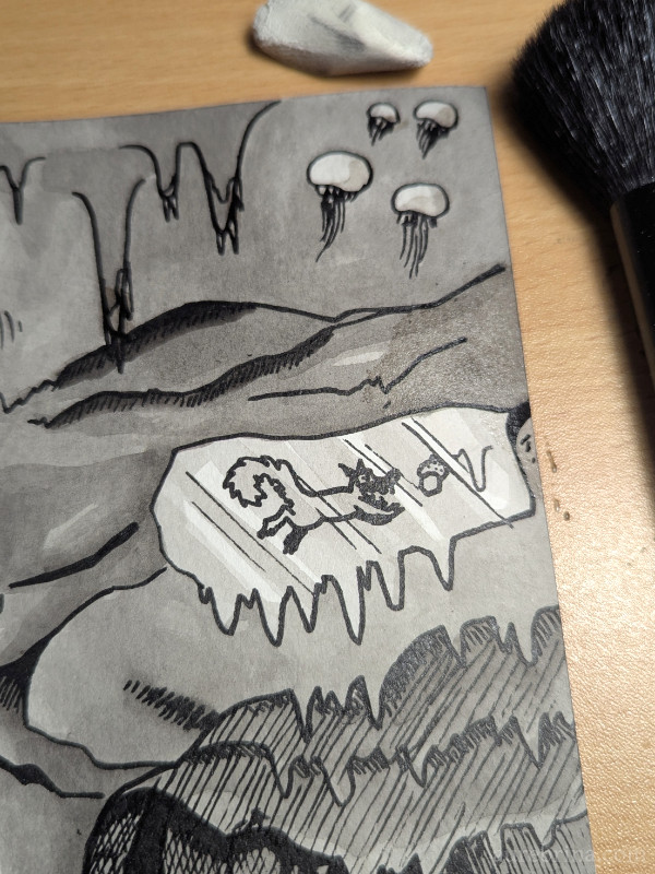 Inktober  jour 19 Arctique