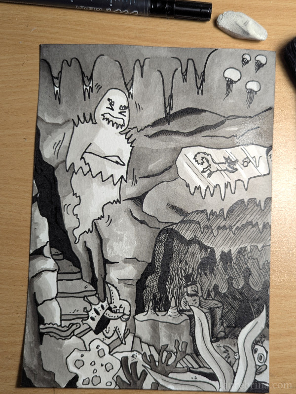 Inktober  jour 19 Arctique