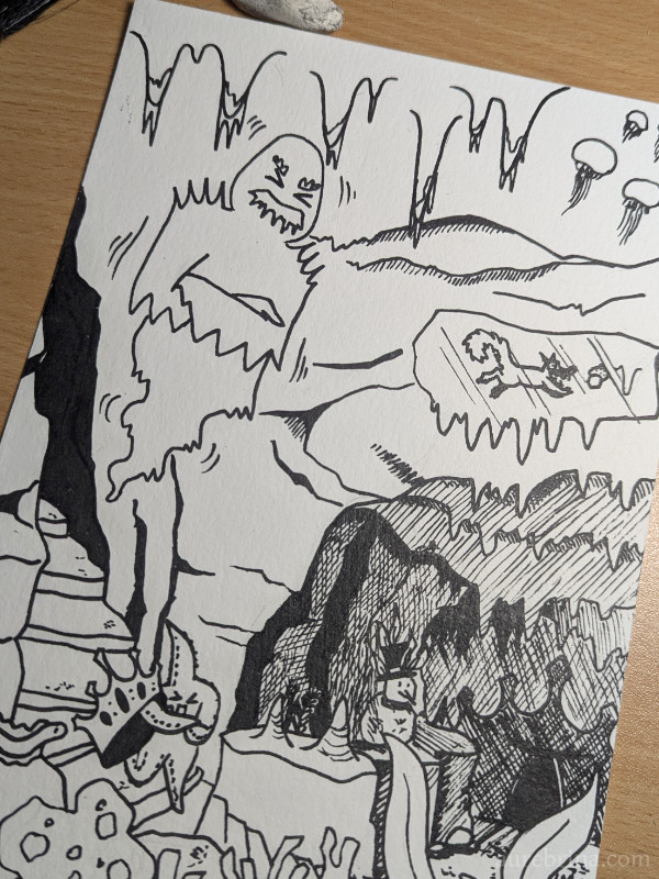 Inktober  jour 19 Arctique